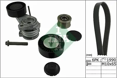 INA 529 0058 10 V Kayıs Sarj Setı Bmw N52 E81 E87 E90 E60 E65  8624196