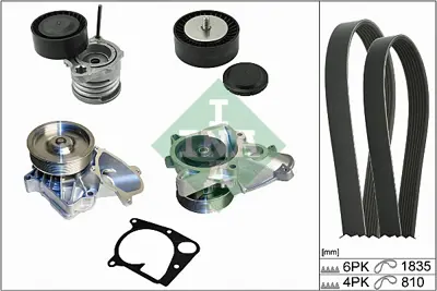 INA 529 0112 30 V Kayıs Sarj Setı + Su Pompası Bmw E90 M47 7793608 8477780