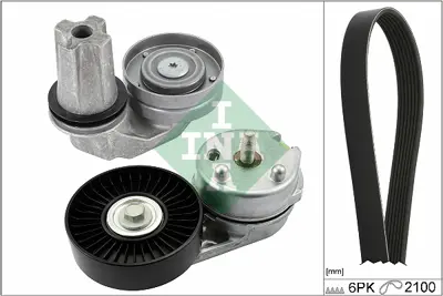 INA 529 0422 10 Kanallı V Kayıs Setı 6pk 2100 Dıscovery 3 L319 04>09 Dıscovery 4 L319 09>18 Range Rover Sport I L320 LR035493