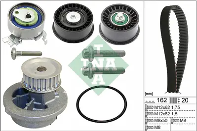 INA 530 0441 32 Trıger Setı + Devırdaım X14xe Z14xe X16xel Z16xe Z18xe Astra G Corsa C Merıva A Vectra C 96413864 R1160030