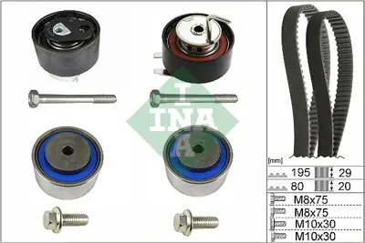 INA 530 0731 10 Trıger Setı (306dt) Dıscovery 4 L319 09>18 Range Rover Iv Vogue L405 12> Range Rover Sport I L320 09 9814121580 JD61536 LR016656