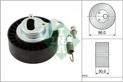 INA 531 0657 20 Eksantrık Gergı Rulmanı F5RZ6K254A