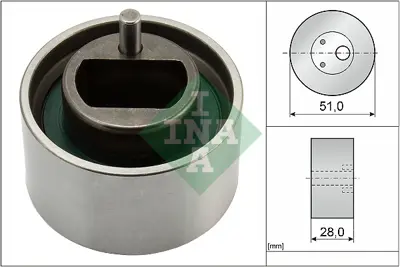 INA 531 0855 10 Eksantrık Gergı Rulmanı 12810M76G10 1A0012700