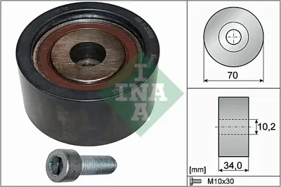 INA 532 0189 10 Eksantrık Gergı Rulmanı A4 A6 A8 Super B Passat 2.5 Tdı 98>05 59109244B