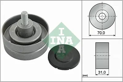 INA 532 0415 10 Kayıs Gergı Rulmanı Daf Cf85 01>13 Xf95 02>06   70x10x31 Mm 1441592