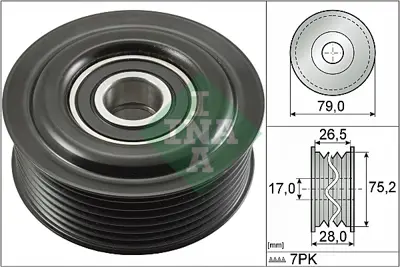 INA 532 0609 10 V Kayıs Gergı Rulmanı 1660426012