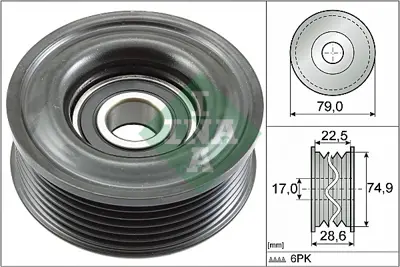 INA 532 0721 10 V Kayıs Gergı Rulmanı Z60115940