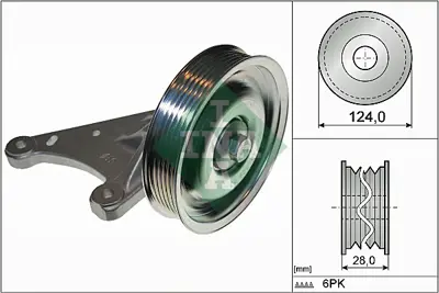 INA 532 0773 10 V Kayıs Gergı Rulmanı 9674960980