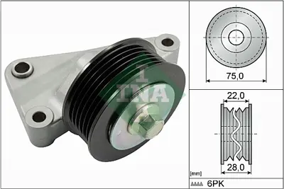 INA 532 0825 10 V Kayıs Gergı Rulmanı L51015930A