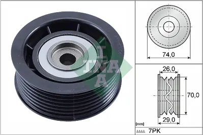 INA 532 0840 10 Alternatör Gergi Rulmanı MD368210