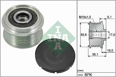 INA 535 0026 10 Alternator Rulmanı 9442827