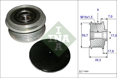 INA 535 0064 10 Alternator Rulmanı Mondeo Iıı (B5y) 2.5 V6 24v 00>07 Mondeo Iıı Turnier (Bwy) 3.0 V6 24v 00>07 3S7T10300AA