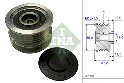 INA 535 0096 10 Alternator Rulmanı 7K903119E