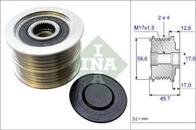 INA 535 0150 10 Alternator Rulmanı 23100HA00A MQ912500 RF8P18300B