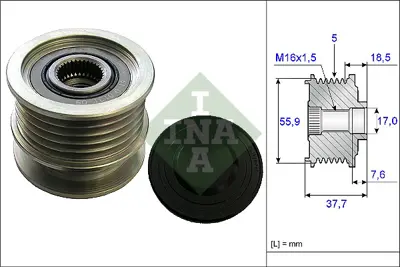 INA 535 0169 10 Alternator Rulmanı 93190894