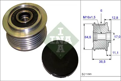 INA 535 0201 10 Alternator Rulmanı A6 05>11 A6 Allroad Quattro 07>11 287015400101 6H903017B