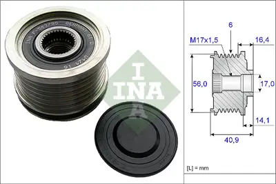 INA 535 0213 10 Alternator Rulmanı 77365271