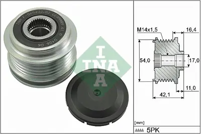 INA 535 0286 10 Alternator Rulmanı Fıat 500l 500x Renegade , Renegade 4x4 1.4 14> Gıulıetta 1.4 Tb 170hp 10> 51931432