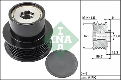 INA 535 0288 10 Alternator Rulmanı Yarıs 1,0 2005-2011 Pejo 108 1,0 2014 -> C1 1,0 2005-2014 274150W220 B000912180