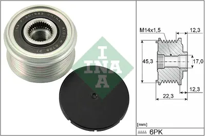 INA 535 0291 10 Alternator Rulmanı 231004BA0C