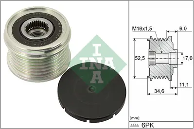 INA 535 0315 10 Alternator Rulmanı Xtraıl 2,5 2013 -> T32 Kasa 231006FV0A 231009383R