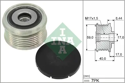 INA 535 0331 10 Alternator Kasnagı Nıssan 231513XN2A