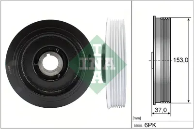 INA 544 0058 10 Krank Kasnagı 515S4 9651770980