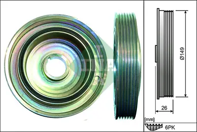 INA 544 0099 10 Krank Kasnagı 515R1