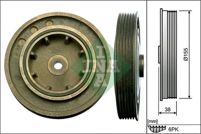 INA 544 0101 10 Krank Kasnagı Laguna I / Iı Trafıc Movano Vıvaro 1,9dcı F9q (Klımalı) 1230300QAC 8200386446 93170224