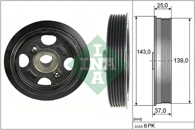 INA 544 0109 10 Krank Kasnagı 134700J010