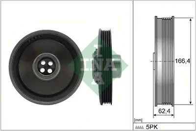 INA 544 0171 10 Krank Kasnagı Mını R56 R57 R58 R59 R60 R61 11238511320 8511320