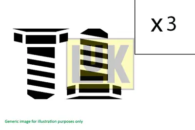 LuK 411 0156 11 Cıvata Takımı A4 B8 (8k2): 1.8 Tfsı N91143203