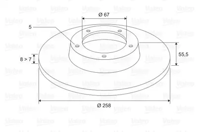 VALEO 186760 Fren Dıskı Arka A-Class W168 97>04 Vaneo 414 02>05 A1684230212