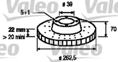 VALEO 186776 Fren Diski Ön X2 Volvo 740 7/1984 8/1992 2.0. 2.3. 2.4 D. 2.4 Td 2708766