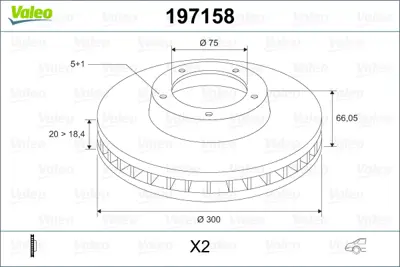 VALEO 197158 Fren Dıskı Arka Bmw E87 E90 E84  34216864901