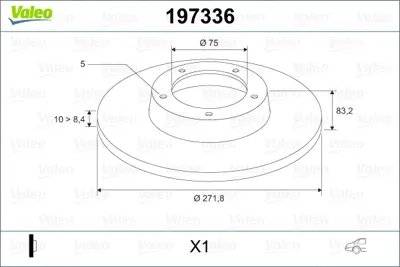 VALEO 197336 Fren Dıskı Arka Bmw Z3 E36 98>03 34216794298