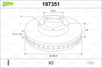 VALEO 197351 Fren Aynası (Tk) 440 10 / 1988>6 / 1997 / 460 1 / 1990>6 / 1997 / 480 7 / 1986>7 / 1995 34557199