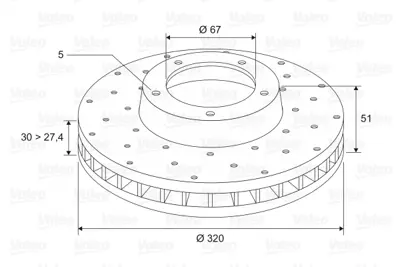 VALEO 197472 Fren Dıskı On X117 15>19 W176 12>18 C117 13>19 A2464212612