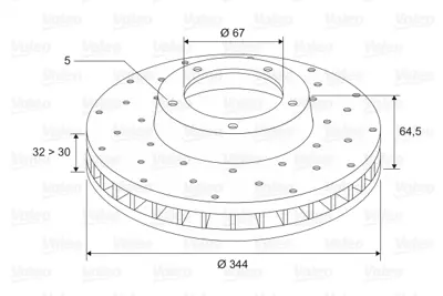 VALEO 197480 Fren Dıskı On W212 11>15 S212 11>15 C204 11> C207 09>16 A207 14>16 A1724210212