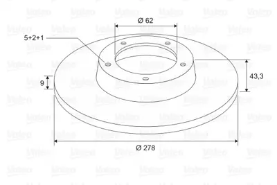 VALEO 197600 Fren Dıskı (Arka) (X2) Suzukı Sx-4 5561155L00 71768089