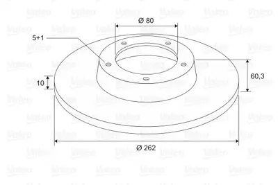 VALEO 197611 Arka Fren Dıskı Jeep Compass Patrıot 5105515AA