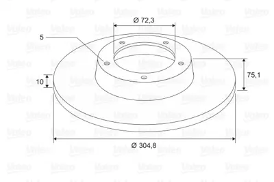 VALEO 197624 Arka Fren Dıskı Jeep Grand Cherokee Iı 99>05 52098666