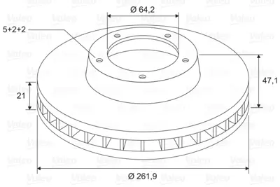 VALEO 197696 Fren Dıskı (Ön) (X2) Honda Cıvıc Vıı 01>06, Cr-Z 10> 45251SZT040