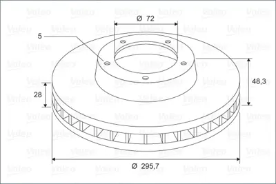 VALEO 197706 Fren Dıskı (Ön) (X1) Mazda Cx-7 L2143325X