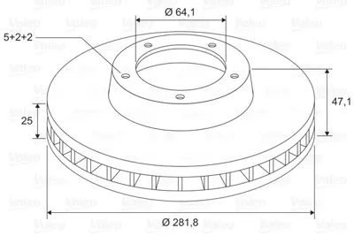 VALEO 197714 Fren Dıskı (Ön) (X1) Honda Fr-V 07.05> 45251SJHE10