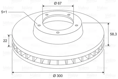 VALEO 197746 Fren Dıskı (Arka) (X2) Mercedes S Class A2214231212