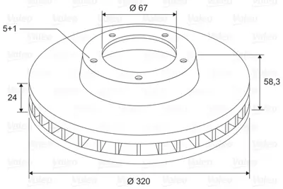 VALEO 197747 Fren Dıskı (Arka) (X1) Mercedes S Class A2214231012