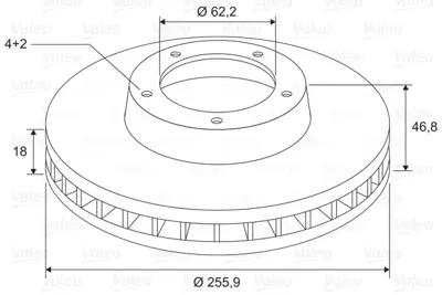 VALEO 197773 Fren Dıskı (Ön) (X2) Hyundaı I20 517121J500