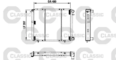 VALEO 230180 Classıc Radyator Renault R19 