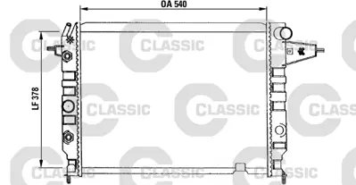 VALEO 230395 Classıc Radyator O.Vectra 2.0 I / 16v (Classıc 730395) 